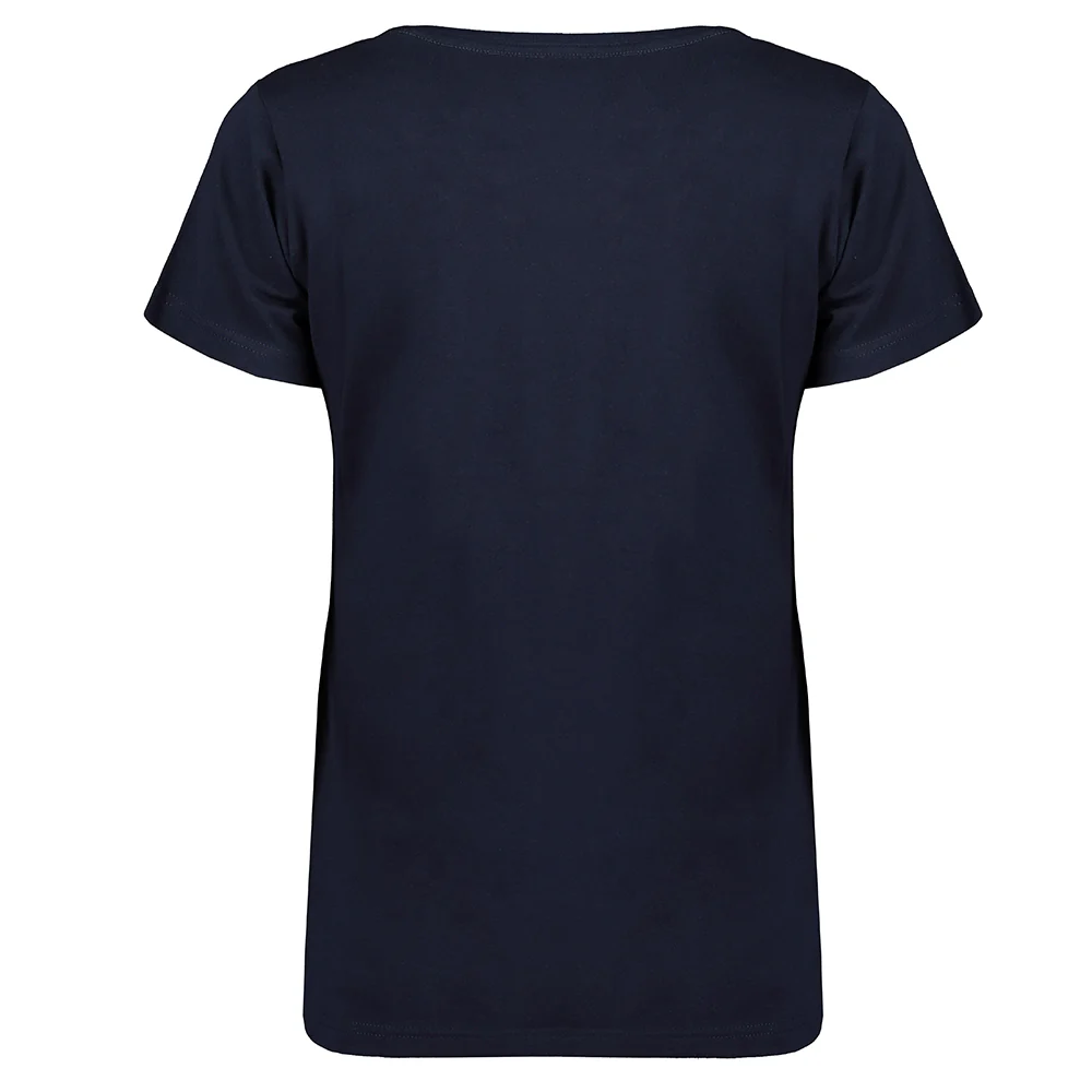 Camiseta De Mujer Jefolly Azul Marino - Image 2