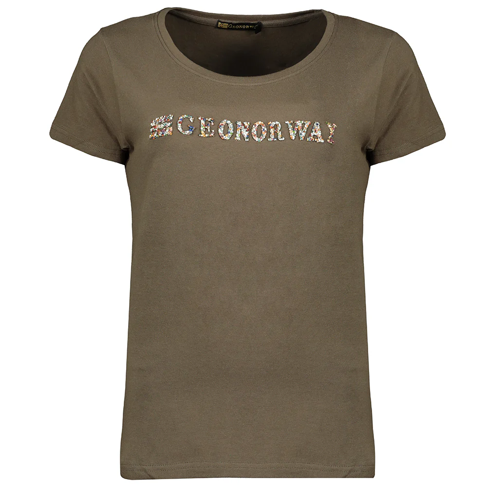 Camiseta De Mujer Jefolly  Caqui - Image 3