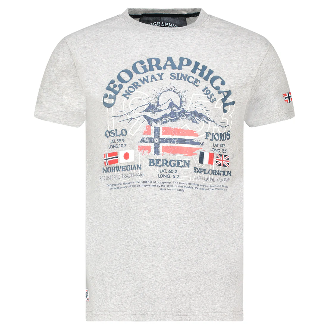 Camiseta Hombre Jommy Gris Melange