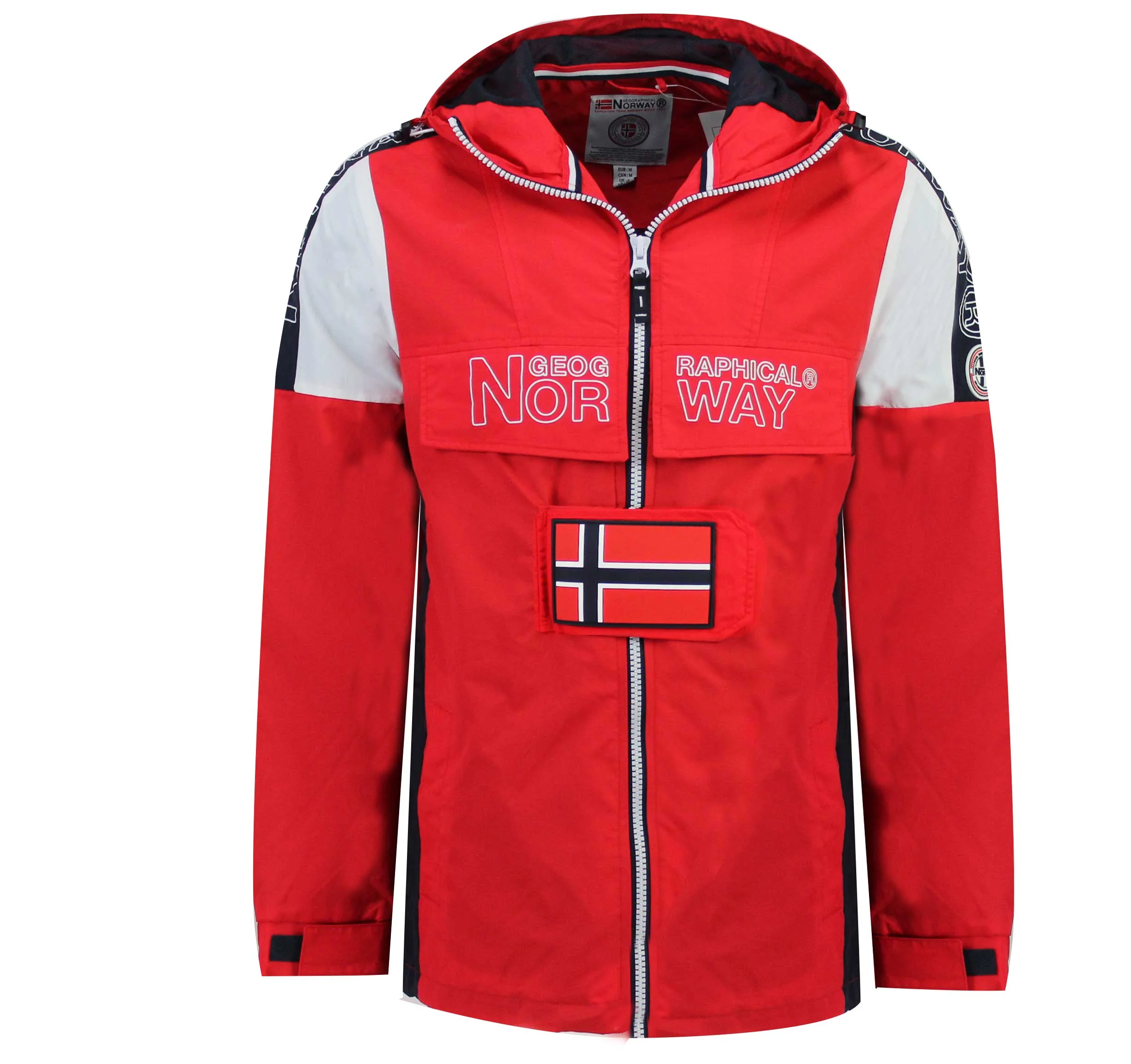 Chaqueta De Hombre Astino Full Zip Rojo