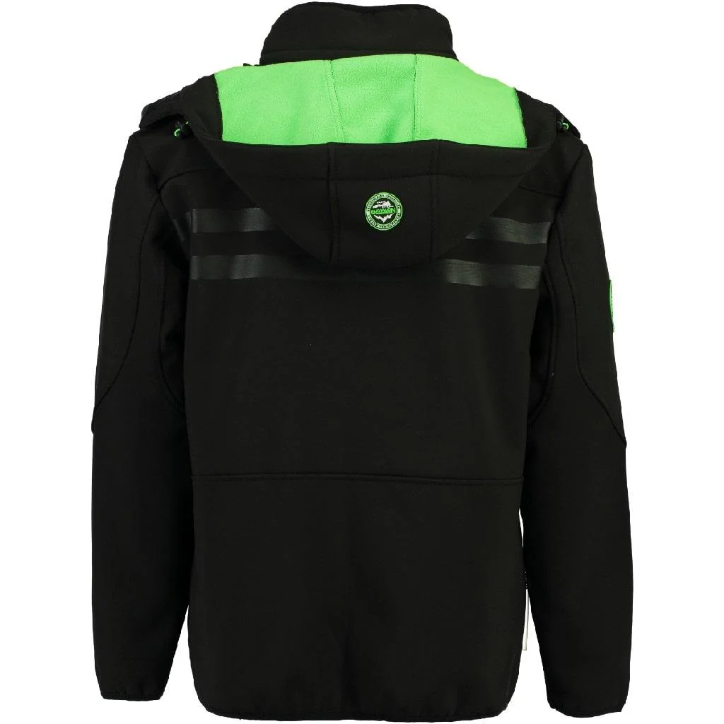 Chaqueta Softshell Hombre Royaute Black / Fluo Green - Image 2
