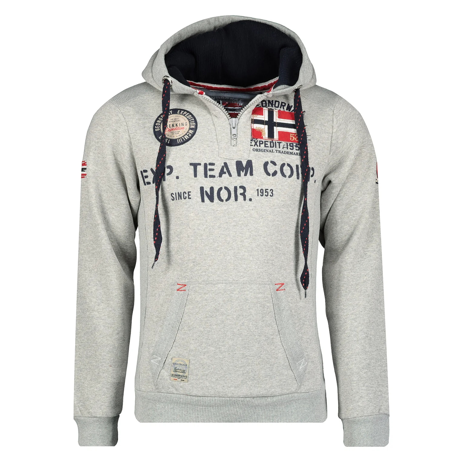Sudadera De Hombre Goptaine Gris Claro