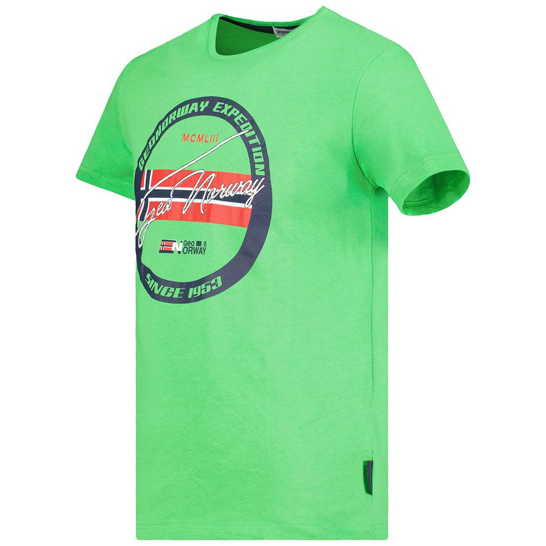 Camiseta Hombre Jaris Verde Llamativo - Image 3