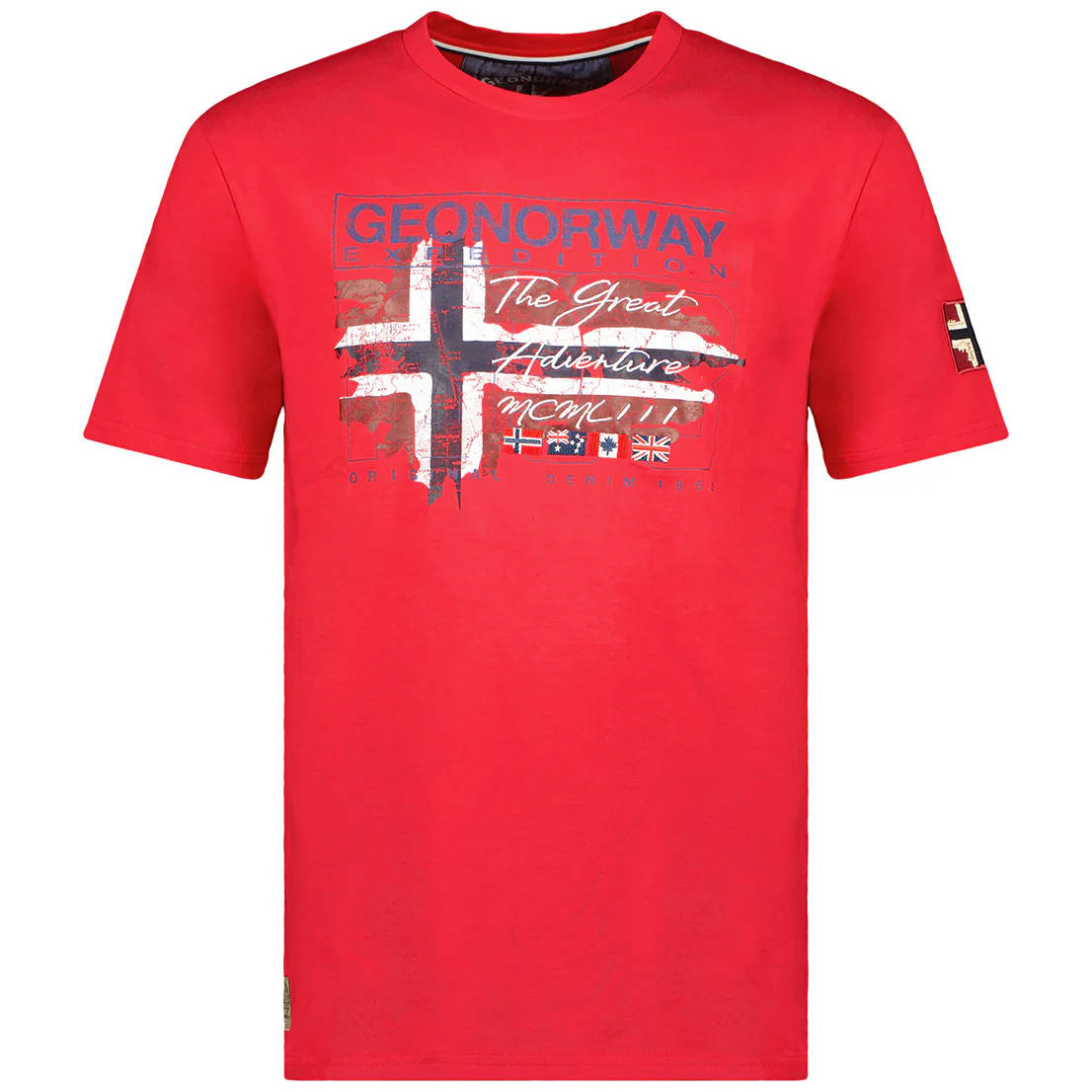 Camiseta Hombre Jrusty Rojo
