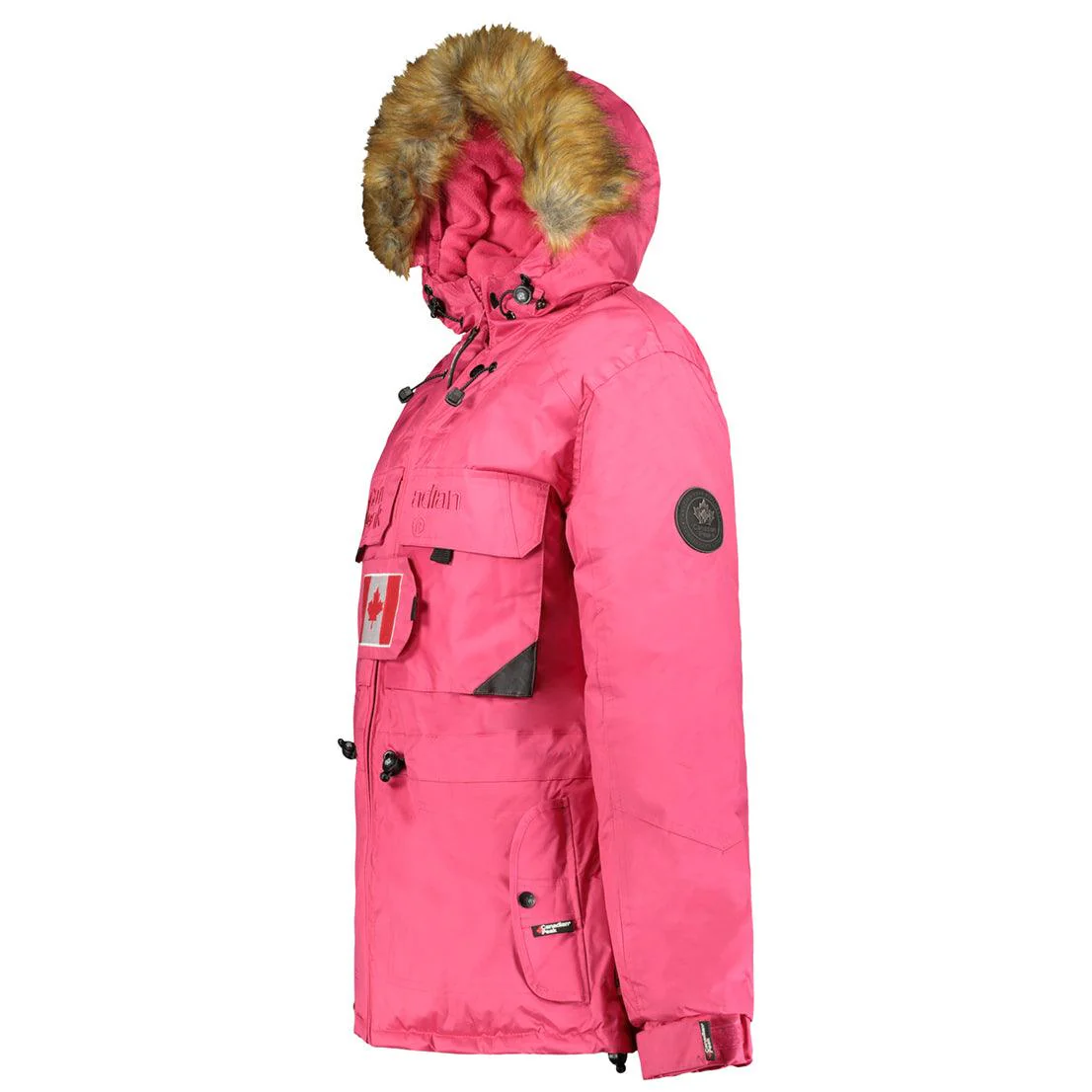 Parka De Mujer Bantouneaka Rosa Llamativo - Image 3