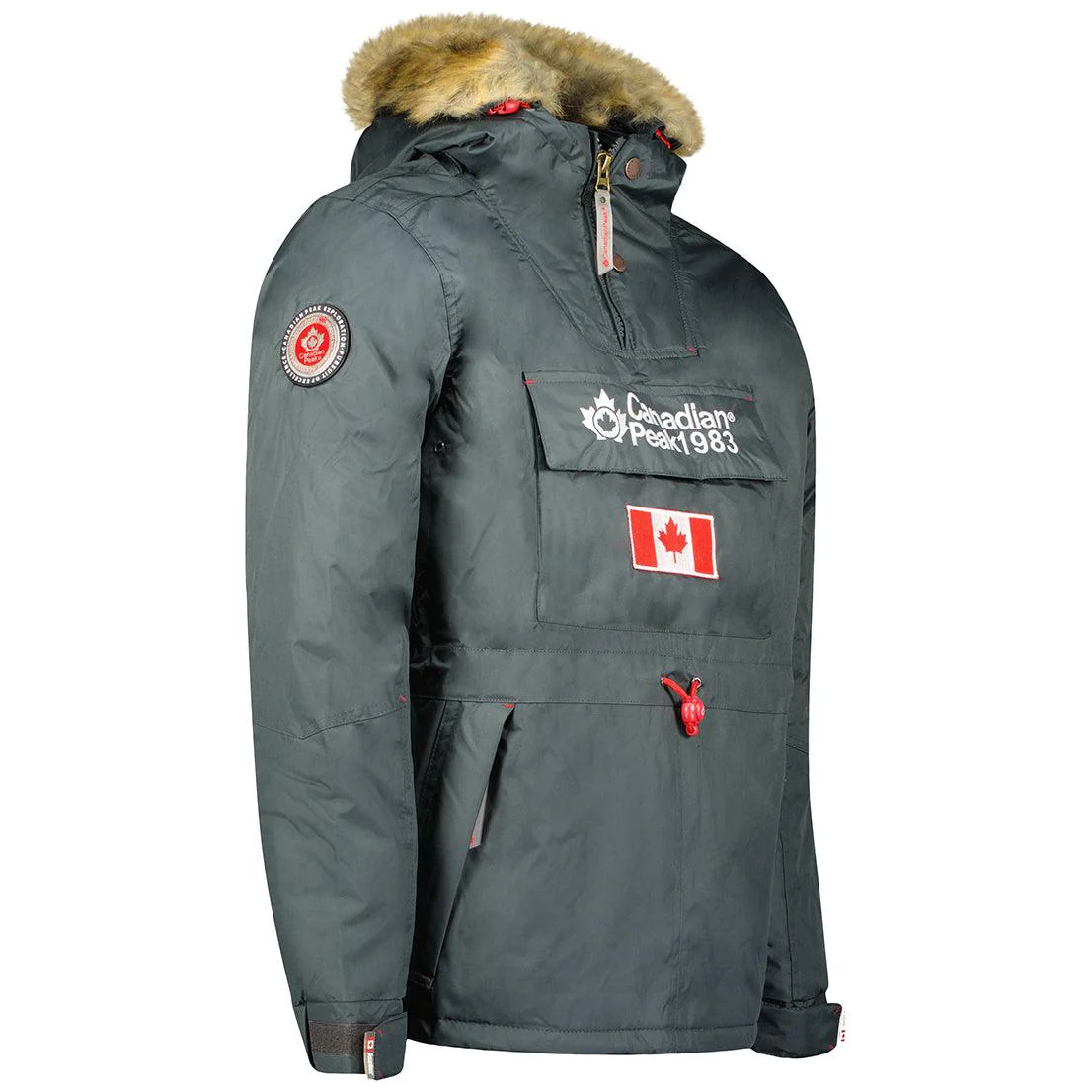 Parka De Niño Bonopeak Gris Oscuro - Image 3