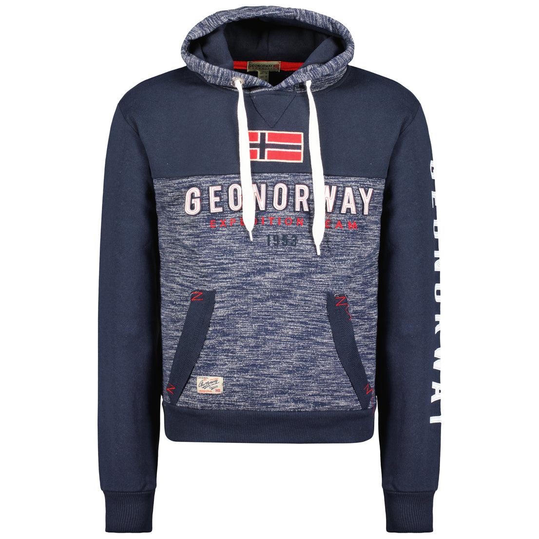 Sudadera De Hombre Ferato Contrast Azul Marino Melange - Image 3
