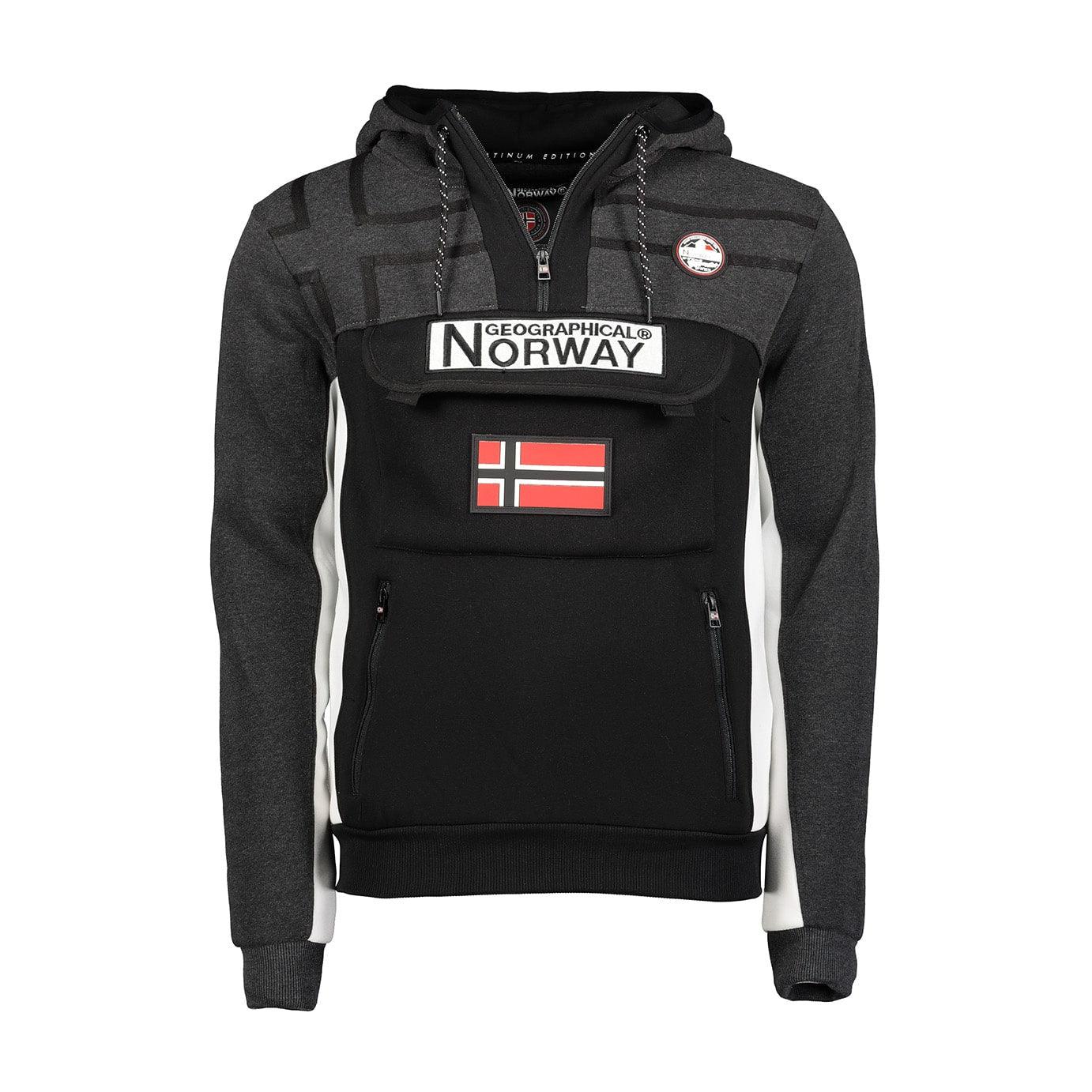 Sudadera De Hombre Fitakol Gris Oscuro / Negro