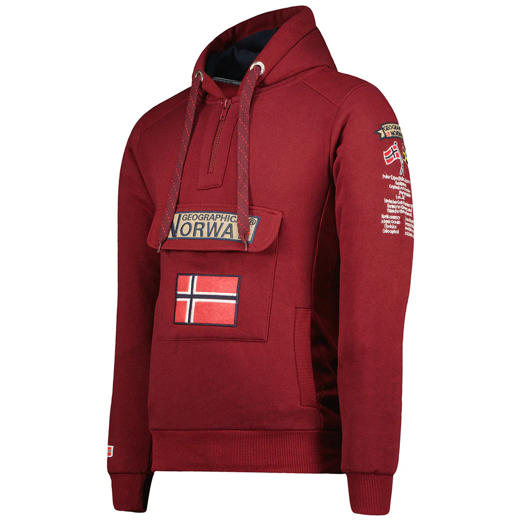 Sudadera Hombre Gymclass Burdeos - Image 3