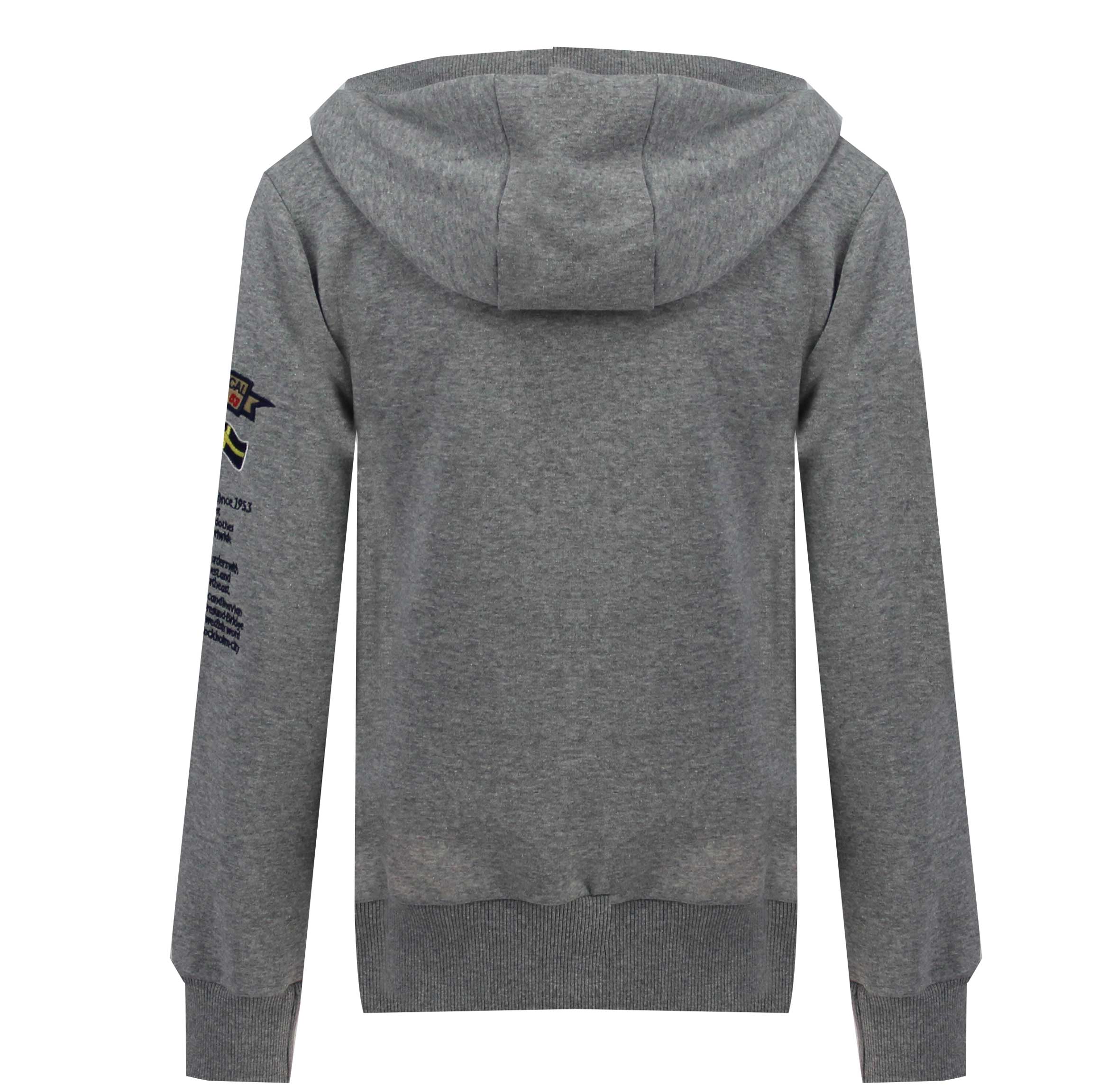 Sudadera De Mujer Gymclass Full Zip Gris Melange - Image 2