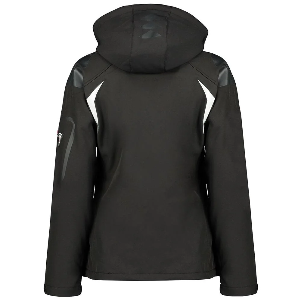 Softshell De Mujer Tisland Negro / Llamativo Rosa - Image 2